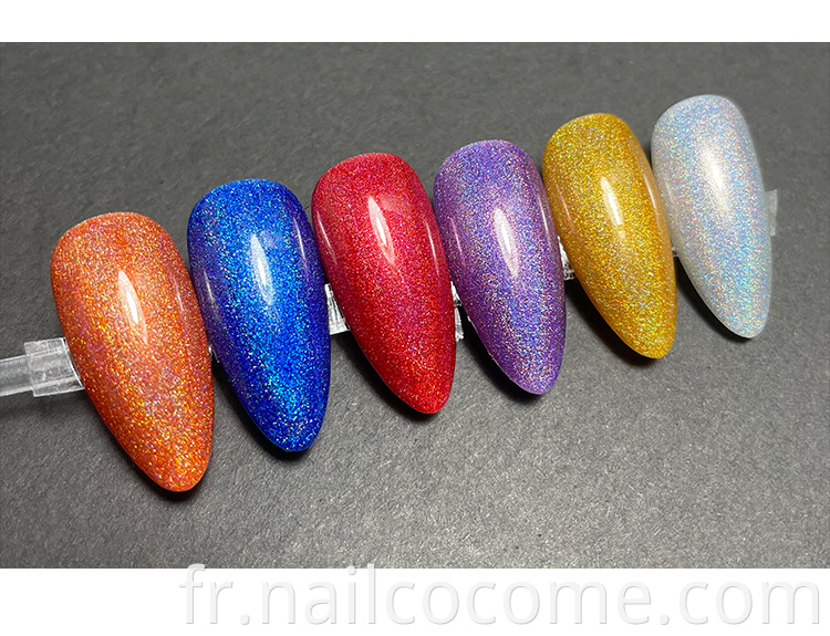 CCO de haute qualité OEM OEM 22 couleurs Rainbow Series UV Gel One Nail Kone Art